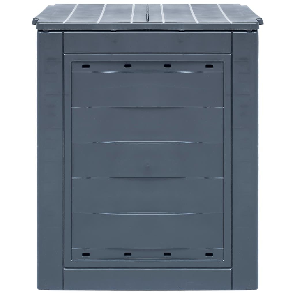 vidaXL Compostbakken 2 st 520 L 60x60x73 cm grijs