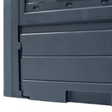 vidaXL Compostbakken 2 st 520 L 60x60x73 cm grijs