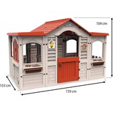 Chicos - Le Chalet Groot Speelhuis voor kinderen voor gebruik binnen en buiten | Bestendig en duurzaam huis | Aanbevolen voor jongens en meisjes vanaf 2 jaar (89650)