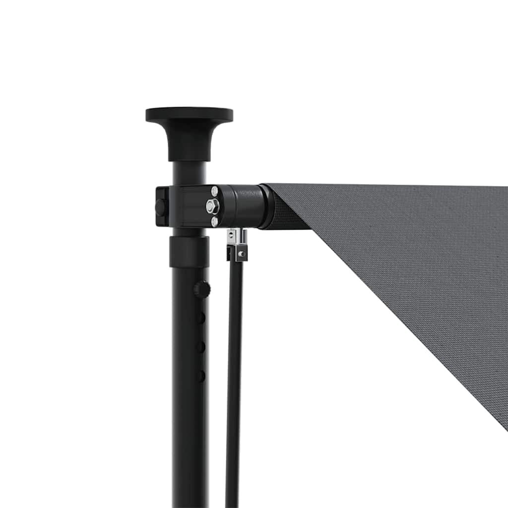 vidaXL Luifel uittrekbaar 300x150 cm stof en staal antracietkleurig