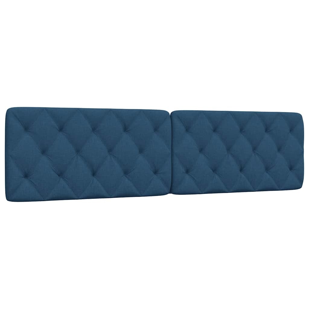 Hoofdbordkussen Blauw Stof 200 cm - 81% Korting