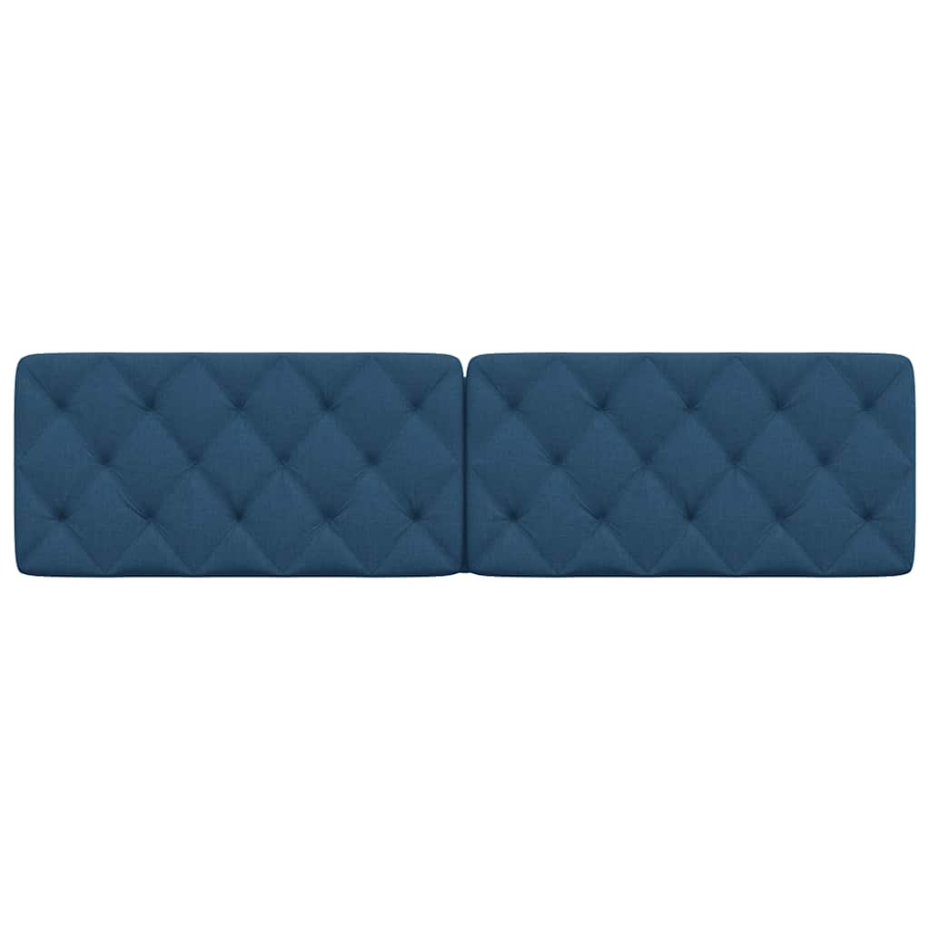 Hoofdbordkussen Blauw Stof 200 cm - 81% Korting