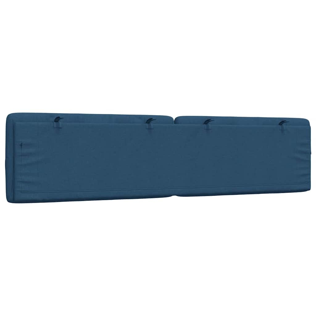 Hoofdbordkussen Blauw Stof 200 cm - 81% Korting