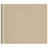 Beige Balkonscherm 90x800 cm - Oxford Polyester (29% Korting!)