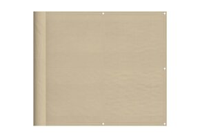 Beige Balkonscherm 90x800 cm - Oxford Polyester (29% Korting!)