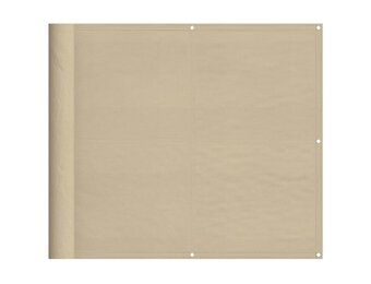 Beige Balkonscherm 90x800 cm - Oxford Polyester (29% Korting!)