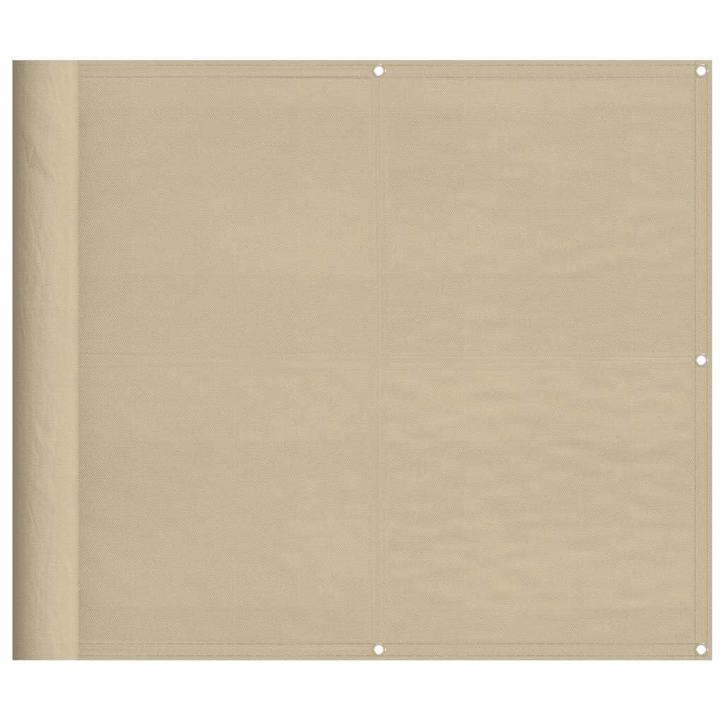 Beige Balkonscherm 90x800 cm - Oxford Polyester (29% Korting!)