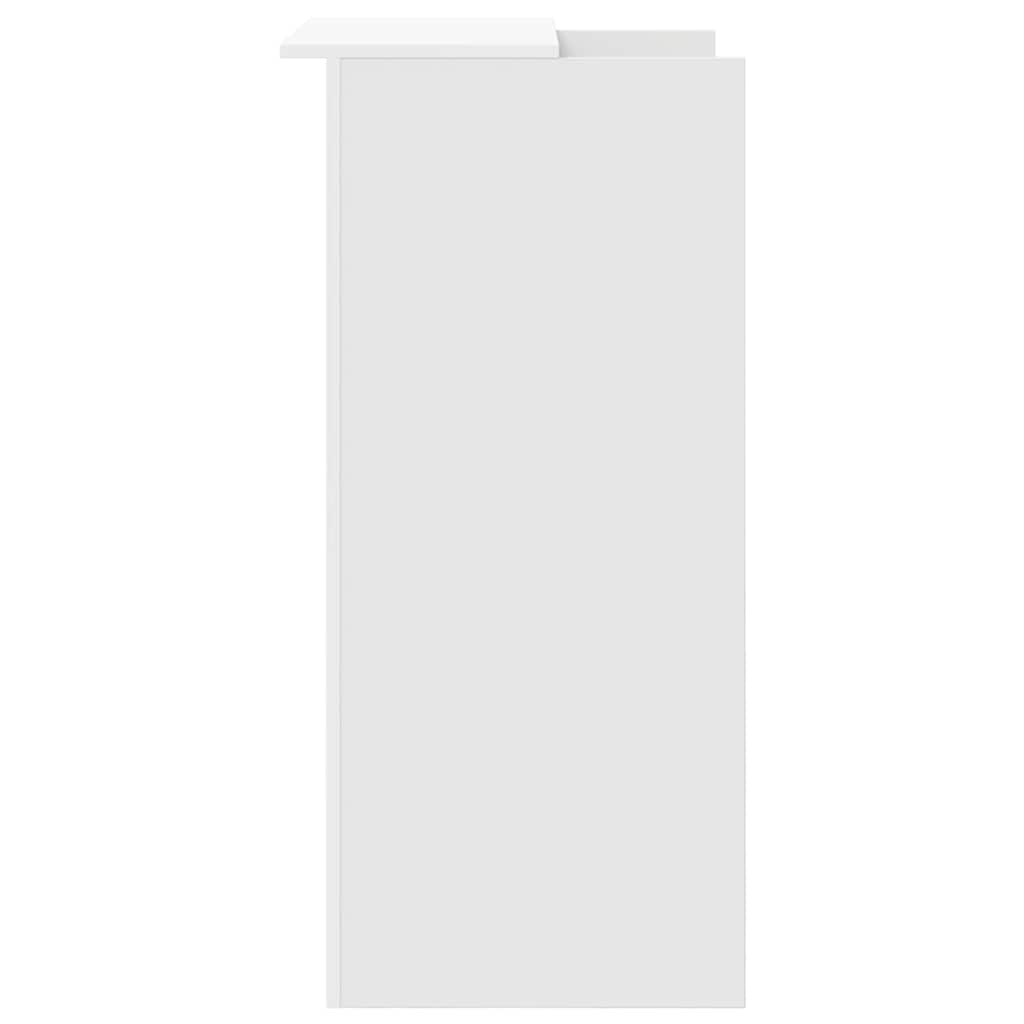 Receptiebalie 55x50x103,5 cm Bewerkt Hout Wit - 35% Korting