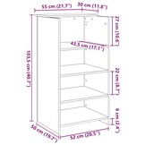 Receptiebalie 55x50x103,5 cm Bewerkt Hout Wit - 35% Korting