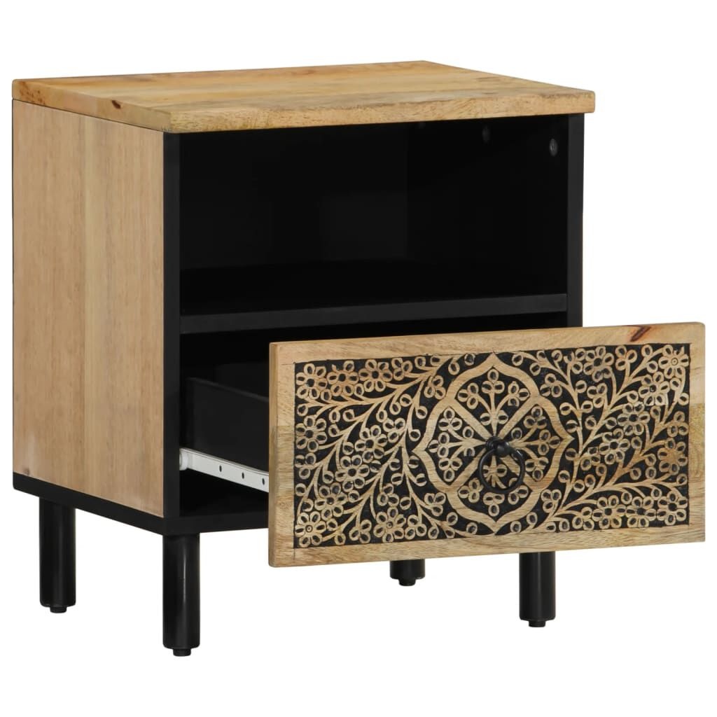 Set van 2 Nachtkastjes Mangohout - 40x33x46 cm - Met 35% Korting