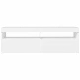 Tv-meubel met LED-verlichting 120x35x40 cm Wit - 34% Korting