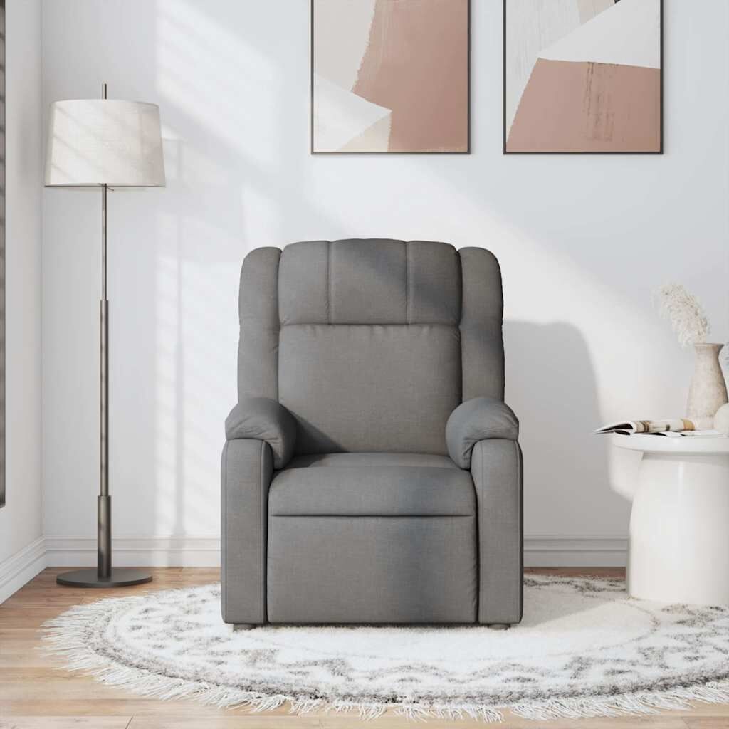 Verstelbare Massagestoel Stof Donkergrijs - 35% Korting