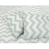 Tipi Tentspeeltent Kinderen Grijs Zigzag 120x160cm + Vloermat & 2 Kussens - 34% Korting