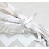 Tipi Tentspeeltent Kinderen Grijs Zigzag 120x160cm + Vloermat & 2 Kussens - 34% Korting