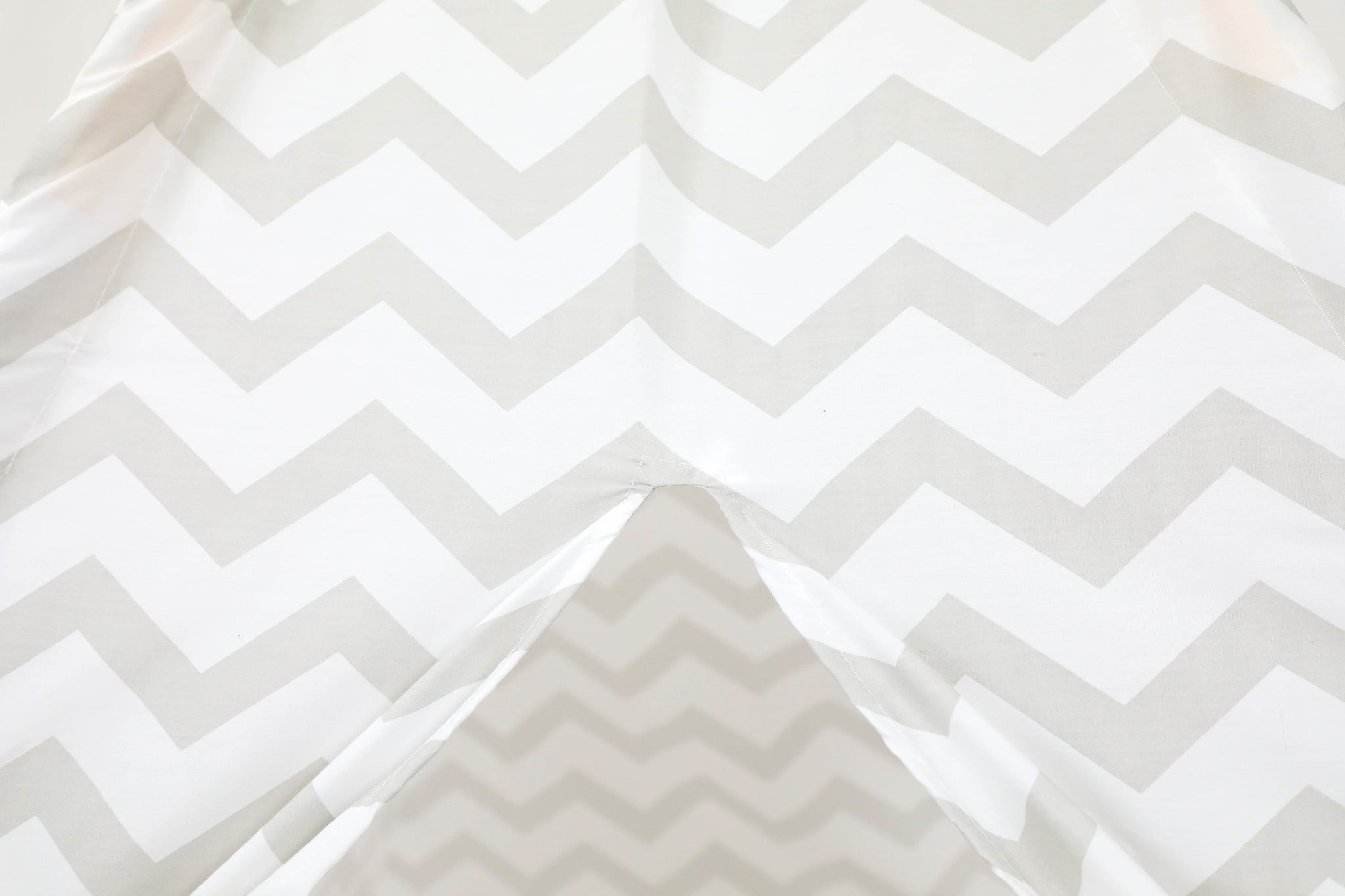 Tipi Tentspeeltent Kinderen Grijs Zigzag 120x160cm + Vloermat & 2 Kussens - 34% Korting