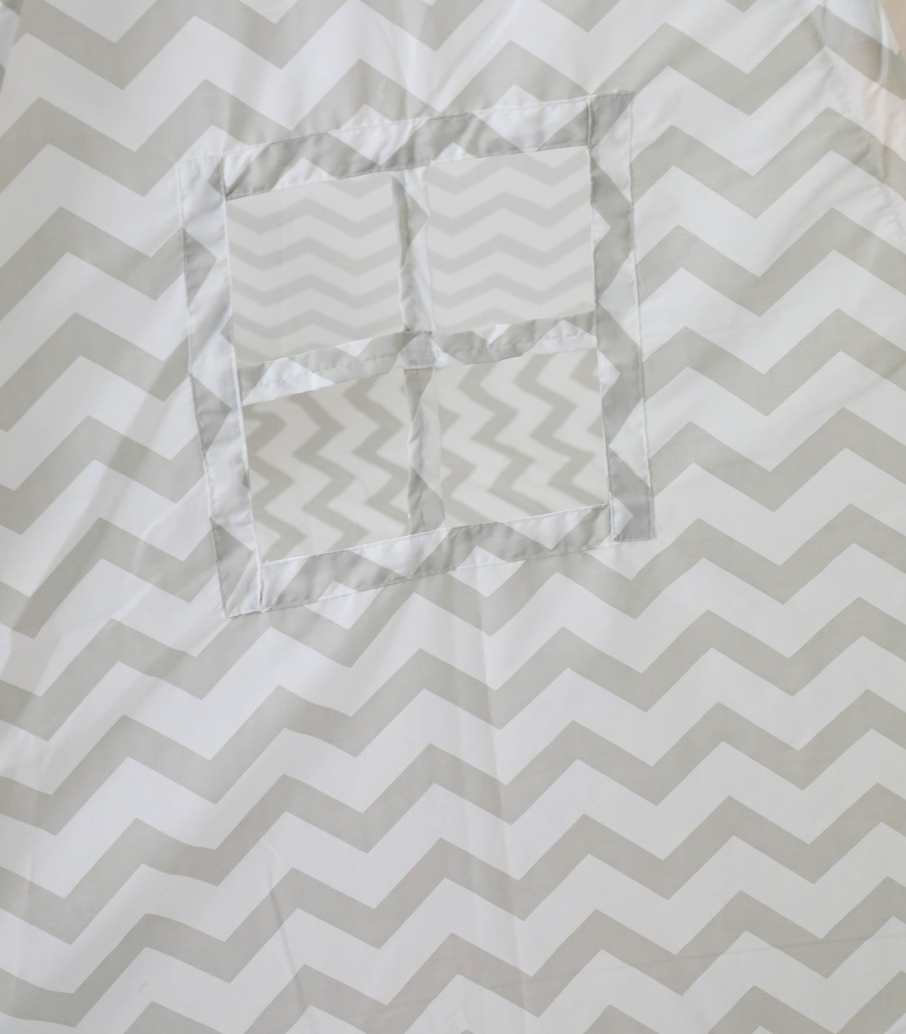 Tipi Tentspeeltent Kinderen Grijs Zigzag 120x160cm + Vloermat & 2 Kussens - 34% Korting