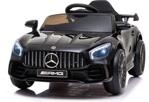 Elektrische kinderauto Mercedes GTR AMG Zwart - 35% Korting