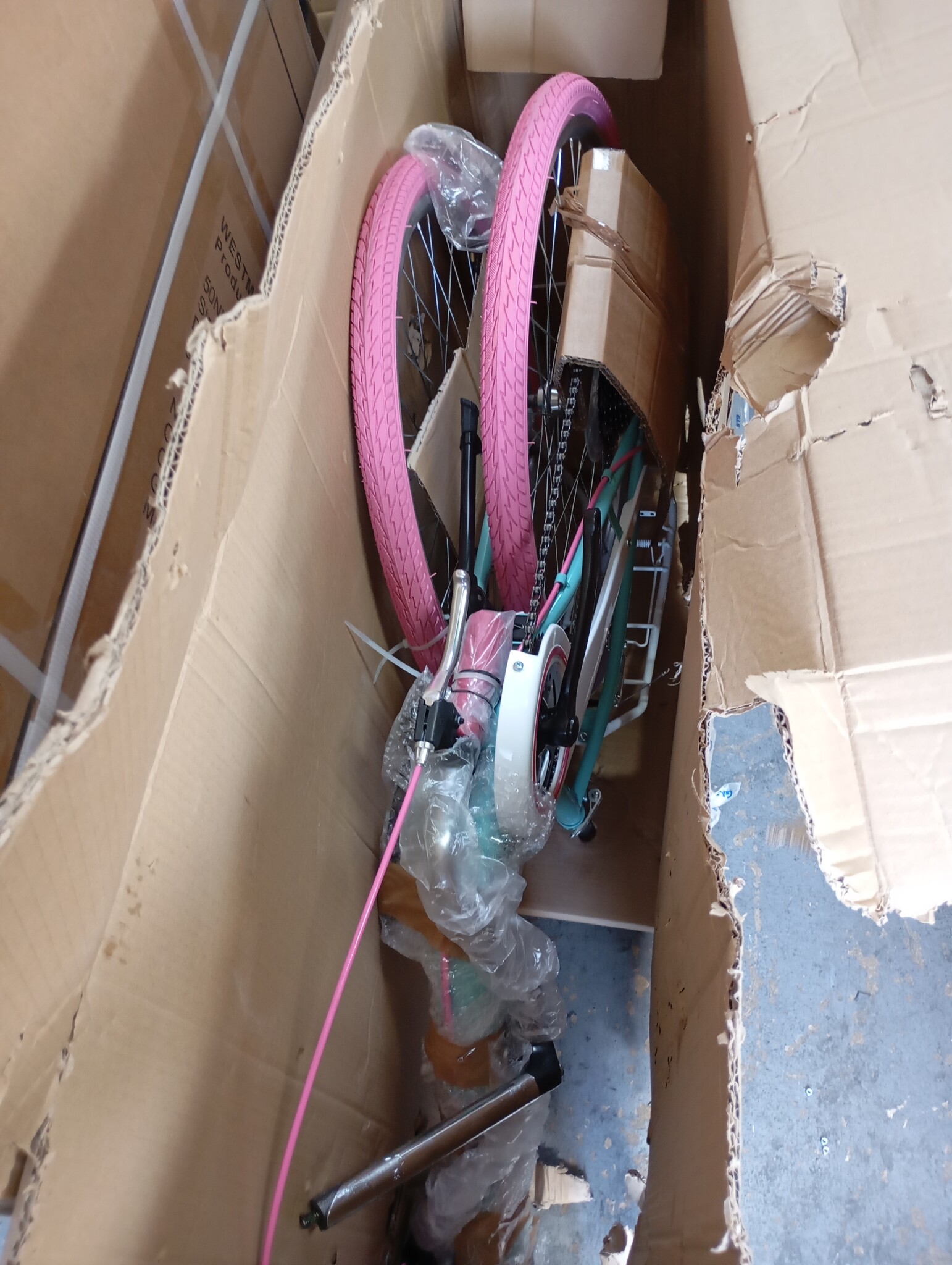 Meisjesfiets 26" Zeegroen/Roze - 7 versnellingen Shimano (64% korting)
