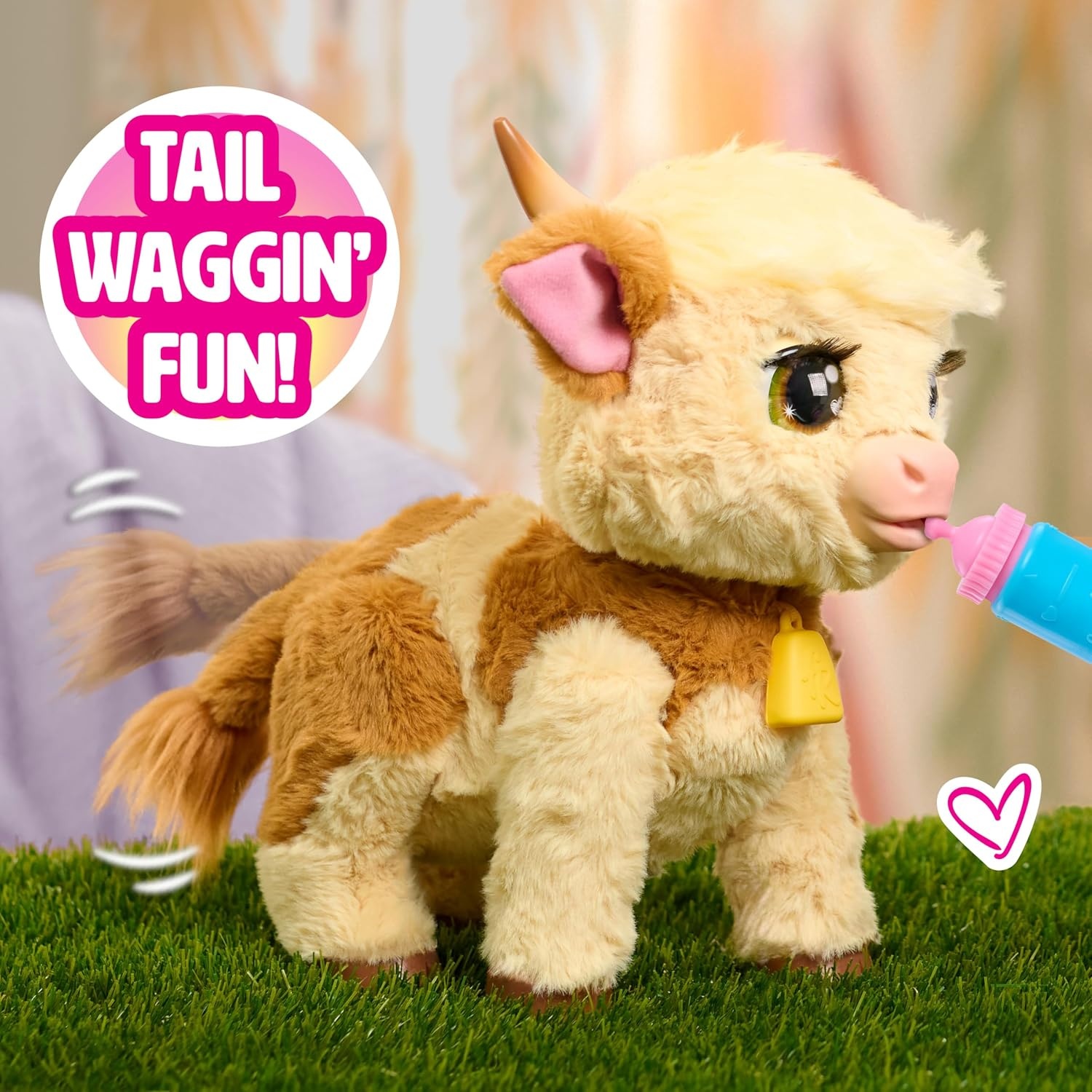 Interactieve Knuffelkoe Maggie 28cm - 50+ Geluiden - 34% Korting!