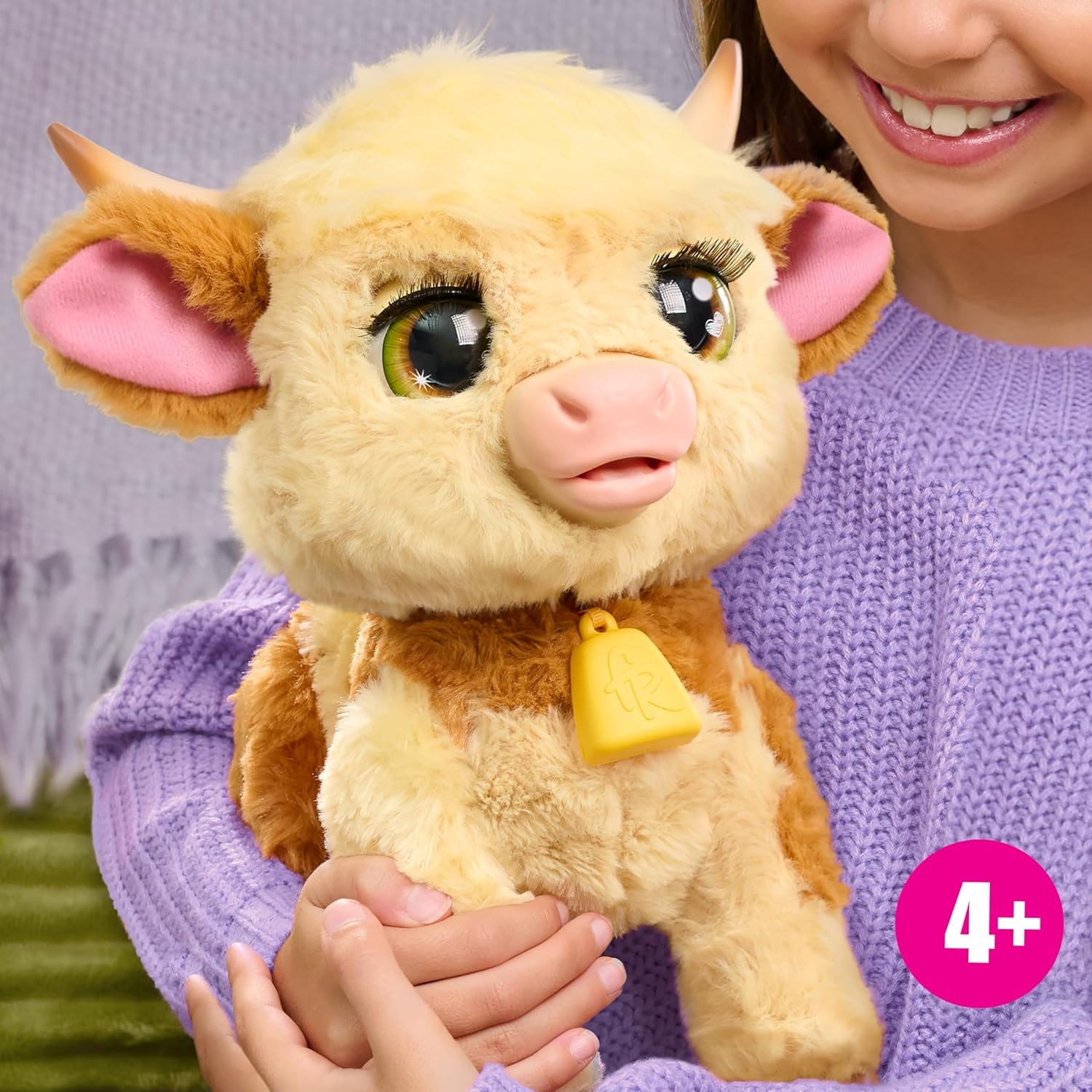Interactieve Knuffelkoe Maggie 28cm - 50+ Geluiden - 34% Korting!