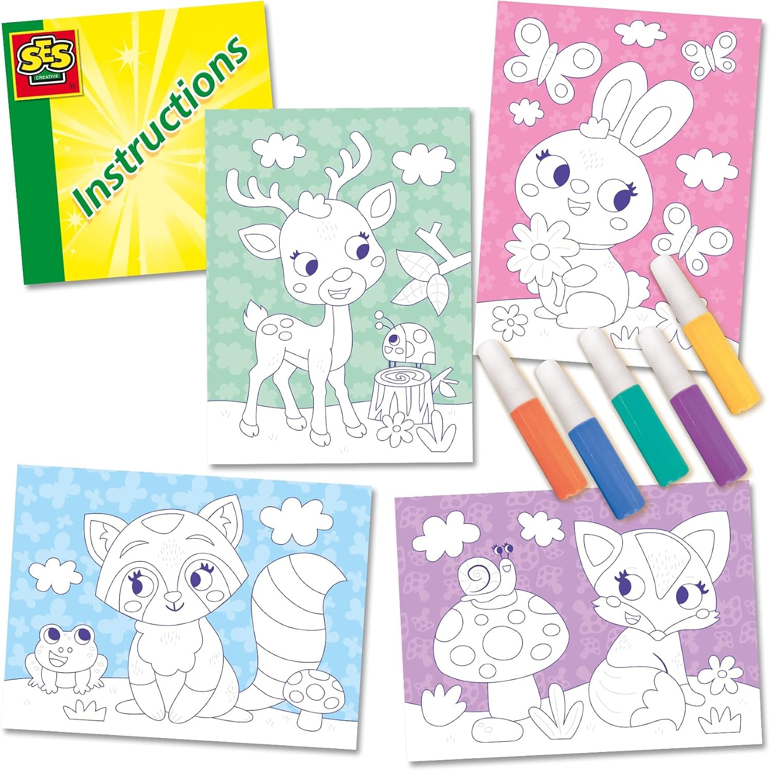 Zandtekeningen Set Bosdieren - 40% Korting