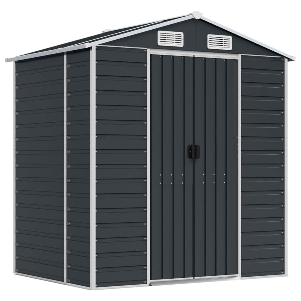 VidaXL Tuinschuur Staal Antraciet 191x130x198 cm - 55% Korting!