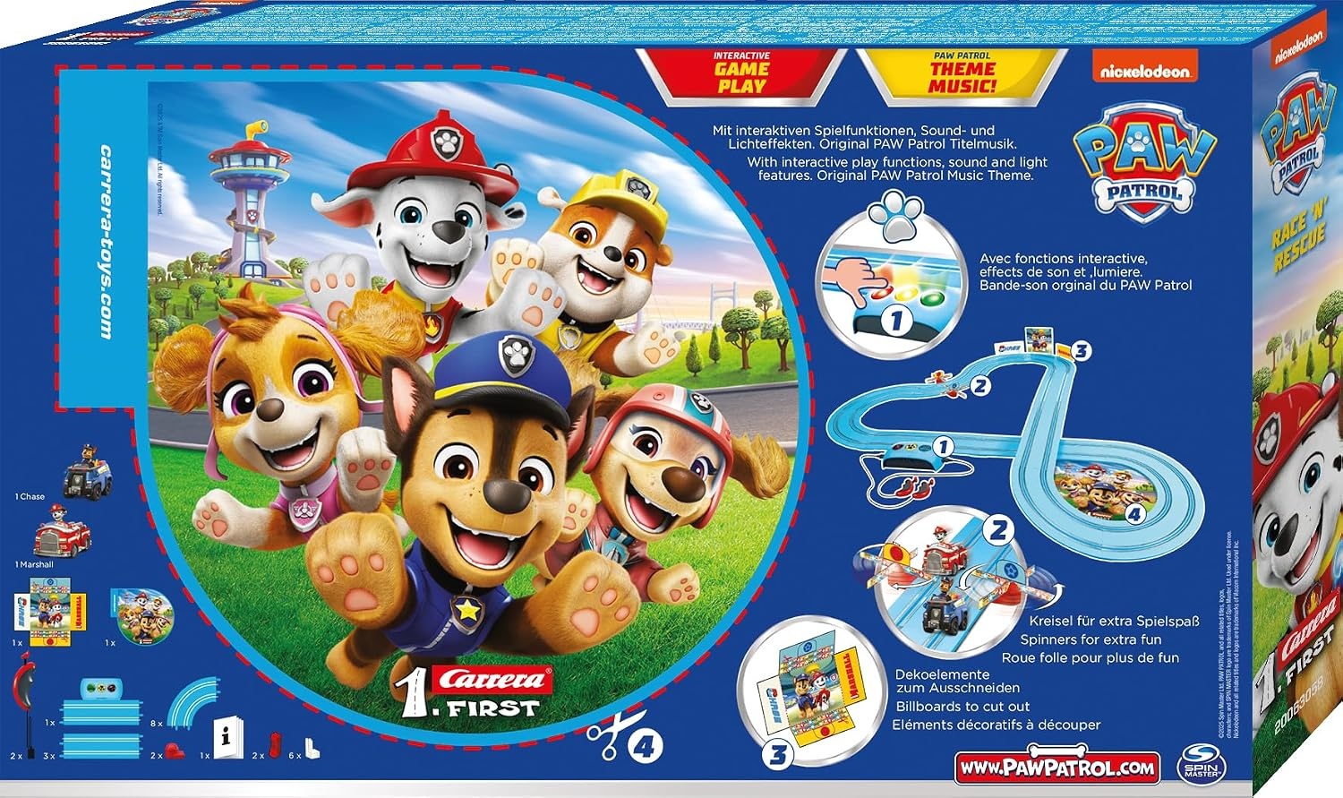 Racebaan Paw Patrol Race N Rescue 3,5m - 53% Korting!