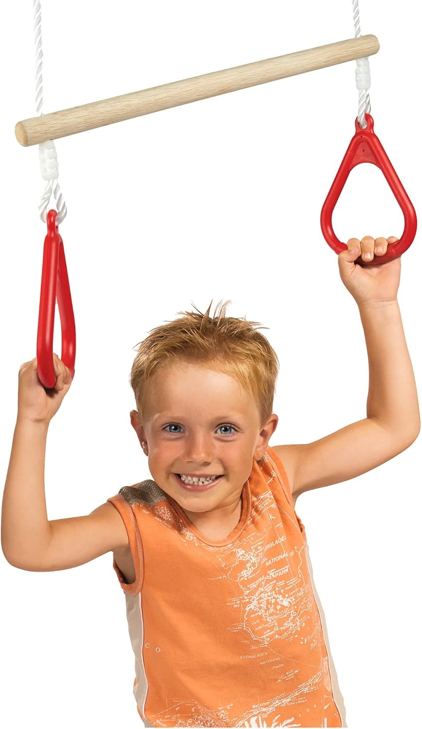 2-in-1 Schommel & Trapeze Gymset voor Buiten - 48 cm - 32% Korting