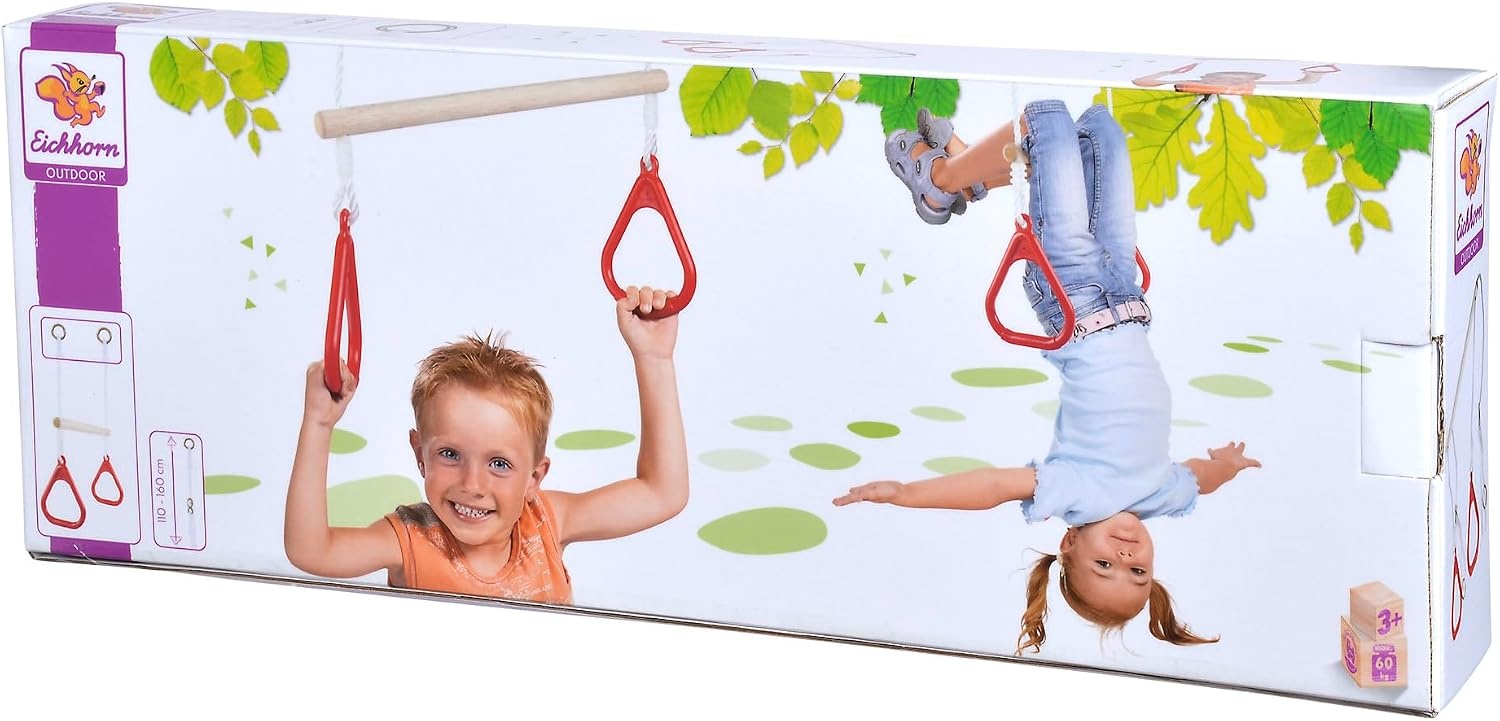 2-in-1 Schommel & Trapeze Gymset voor Buiten - 48 cm - 32% Korting