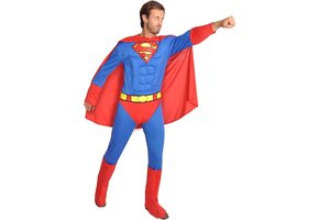 Superman Verkleedpak Volwassenen Officieel DC Comics Maat L - 46% Korting