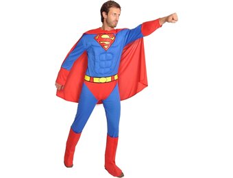 Superman Kostuum Volwassenen Maat L - Officieel DC Comics - 34% Korting