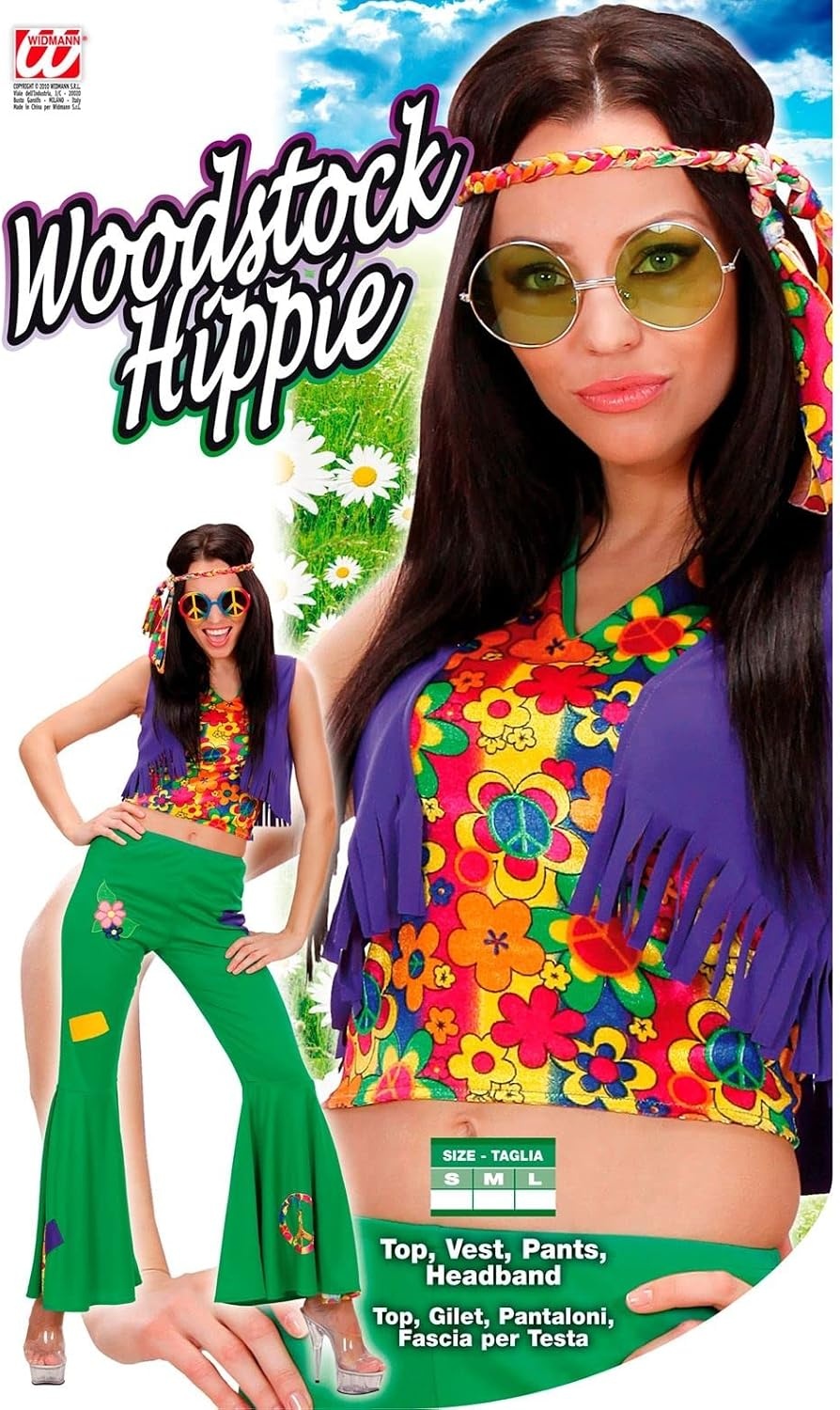 Hippie Jurk Woodstock Meisjes Maat 10-12 - 33% Korting