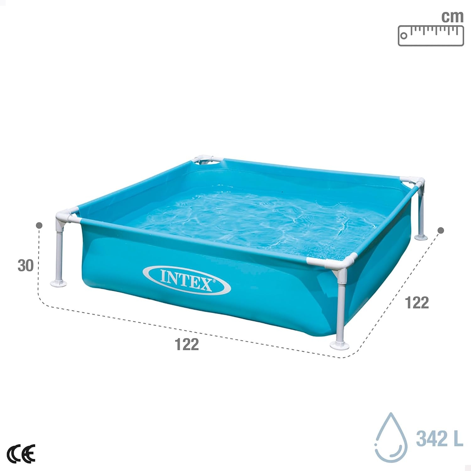 Intex Mini Frame Zwembad 122x122x30cm - 34% Korting!