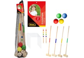 Croquetset Kinderen | Hout & Metaal | 4 Spelers | 39% Korting