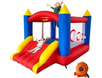 Springkasteel Ballsea met Ventilator - 315 x 245 x 194 cm - 35% Korting!