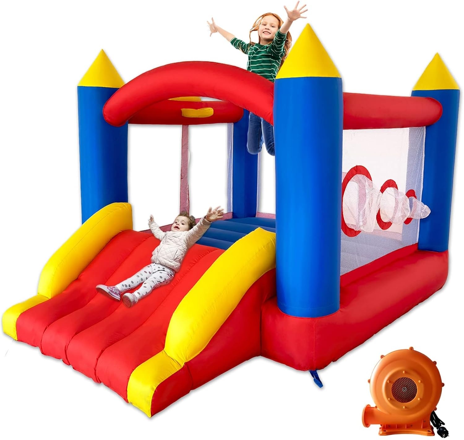 Springkasteel Ballsea met Ventilator - 315 x 245 x 194 cm - 35% Korting!