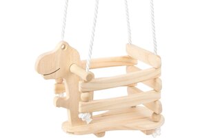 Houten Dinoschommel Rex - Veilig & Stabiel - Vanaf 18 Mnd - 33% Korting