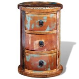 Uniek Kastje met 3 Lades van Gerecycled Hout - 30% Korting!