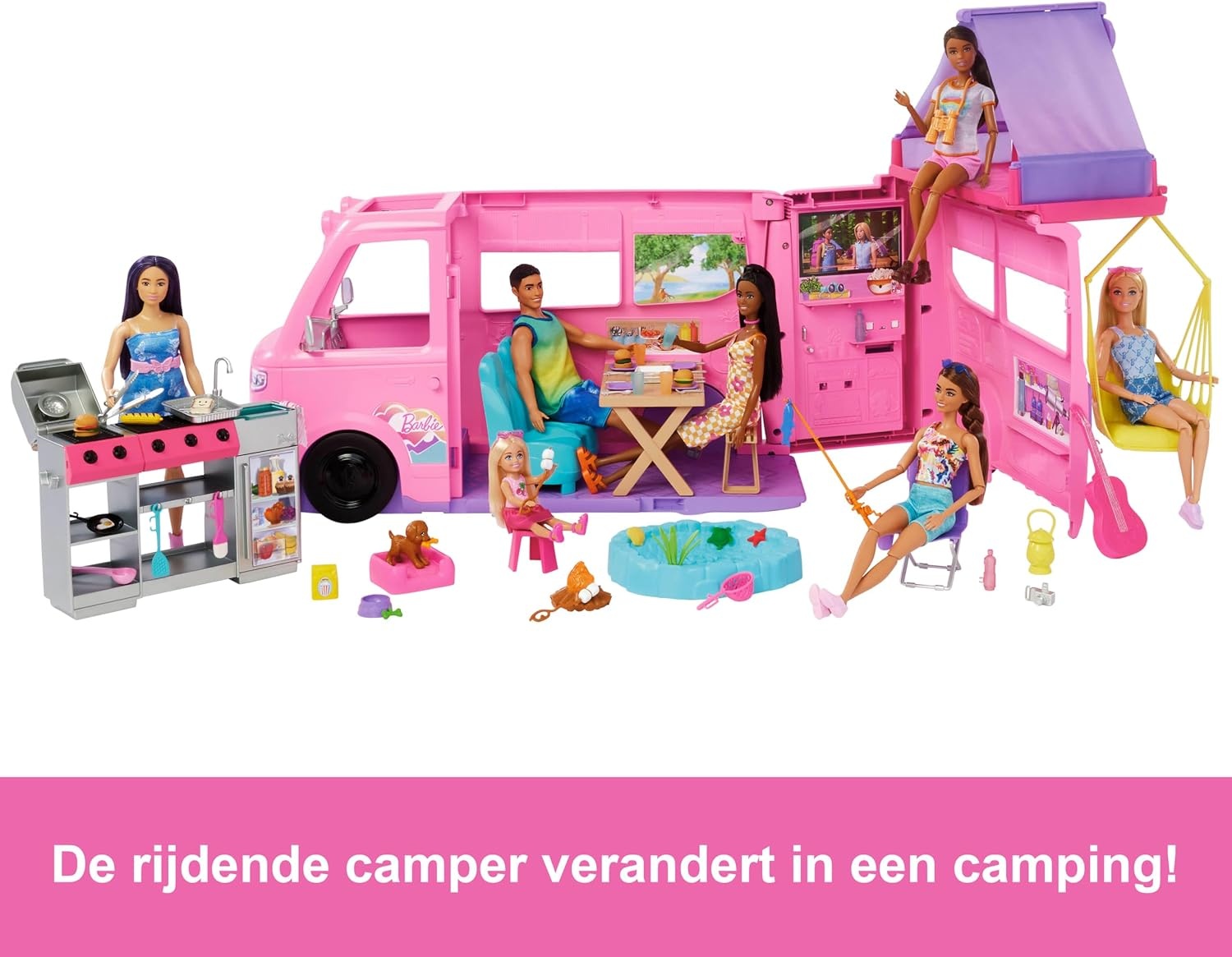 Barbie Droom Camper Speelset - 60+ Accessoires & Korting!