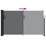 Uittrekbaar Windscherm Zwart 120x600 cm - 29% Korting!