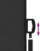 Uittrekbaar Windscherm Zwart 120x600 cm - 29% Korting!