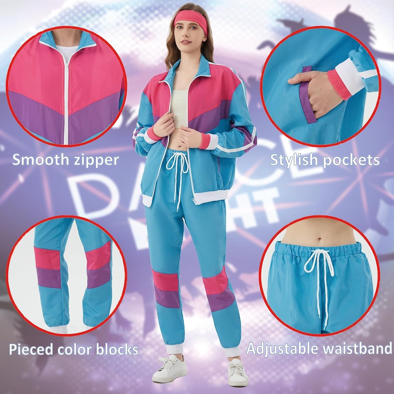 Retro Jaren 80/90 Trainingspak Heren/Dames - 33% Korting