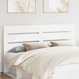 Hoofdbord Wit Bewerkt Hout 183cm - 34% Korting