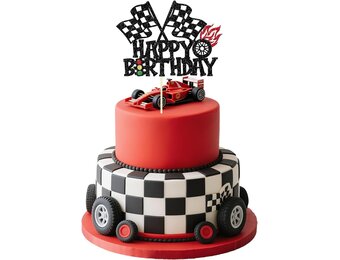 Racewagen Taartdecoratie - 61% Korting