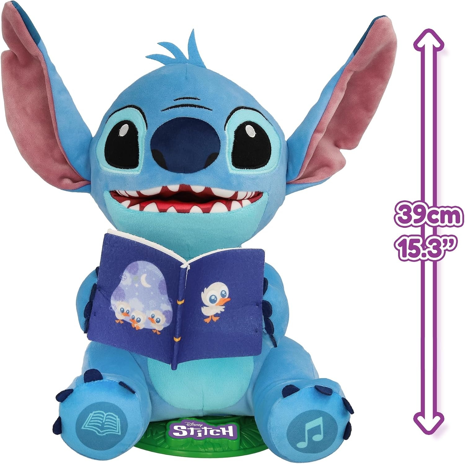 Stitch Knuffel "Storyteller" Disney - Zingt en Vertelt Verhalen (FR) - 34% Korting
