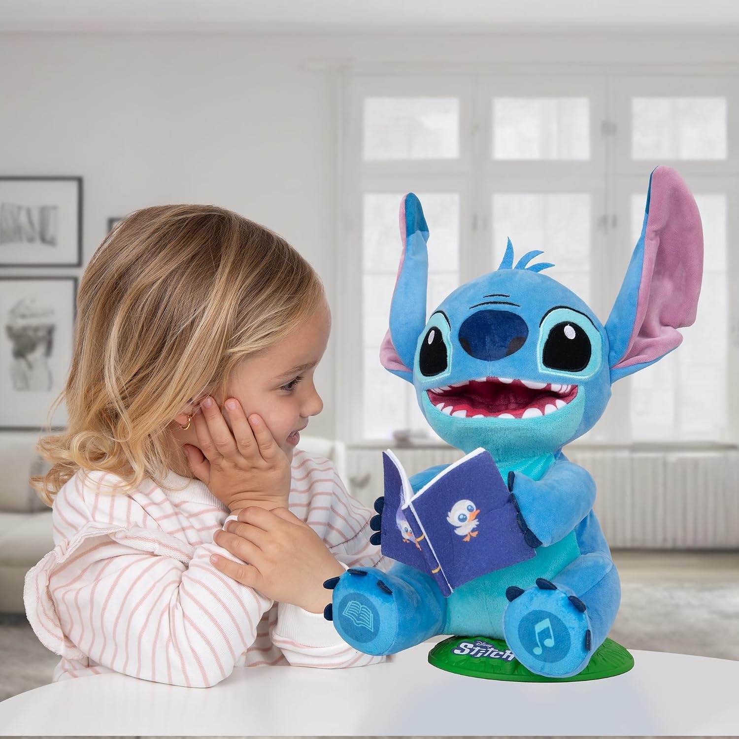 Stitch Knuffel "Storyteller" Disney - Zingt en Vertelt Verhalen (FR) - 34% Korting