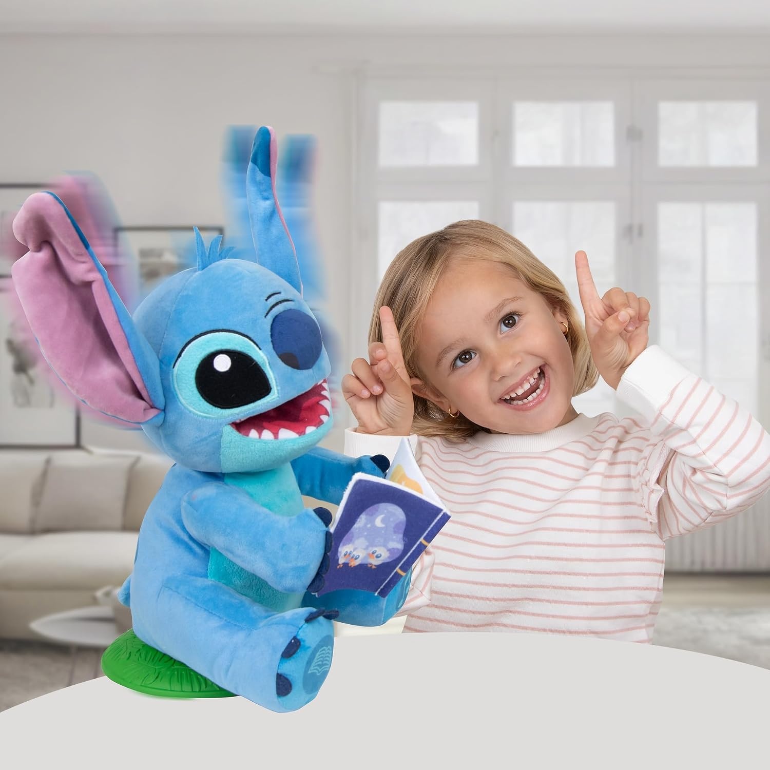 Stitch Knuffel "Storyteller" Disney - Zingt en Vertelt Verhalen (FR) - 34% Korting