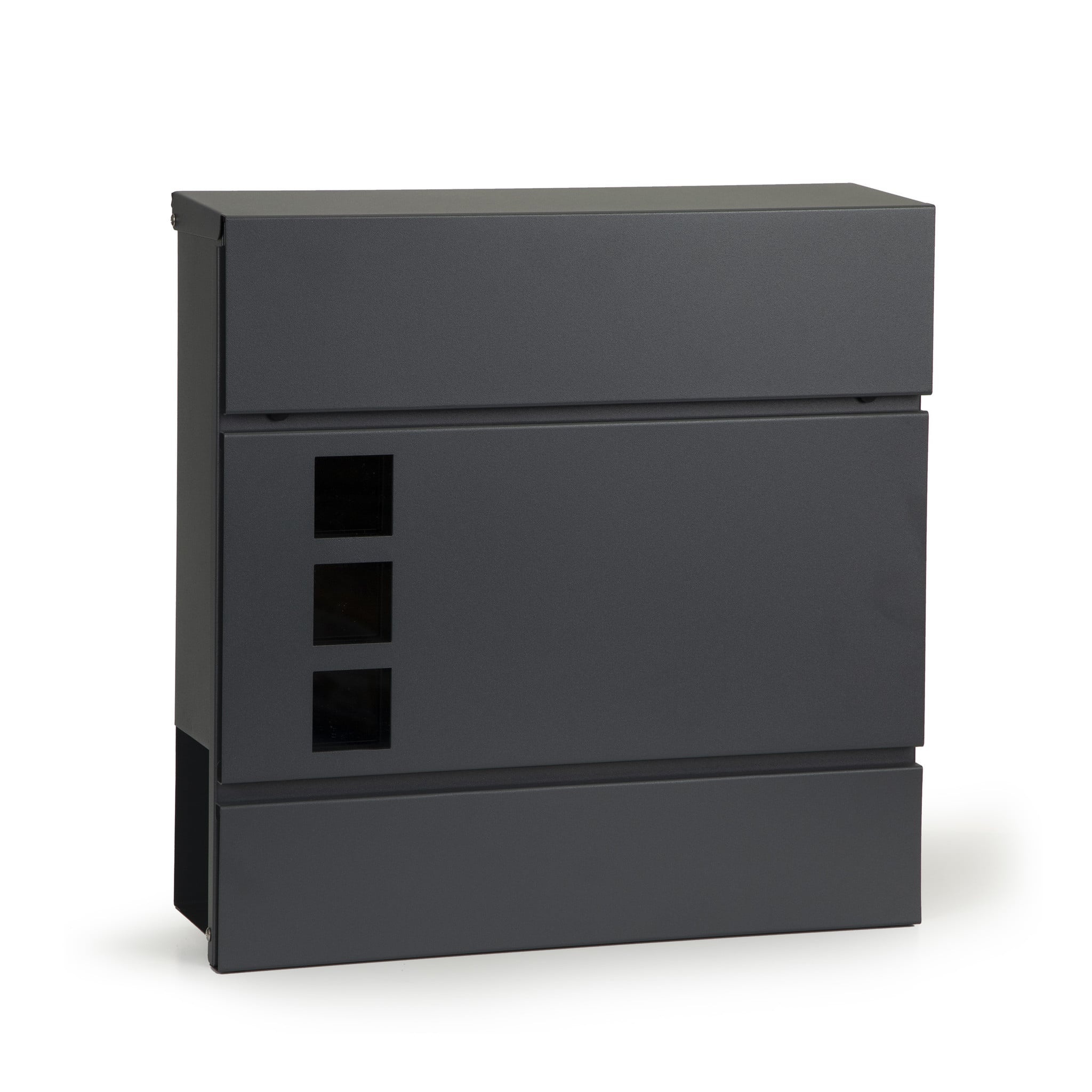 Antraciet Brievenbus (37x37x10 cm) met Krantenhouder - 53% Korting