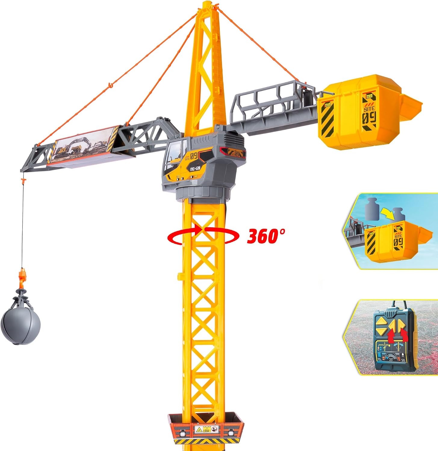 Dickie Toys Mighty Crane Speelgoedkraan - 33% Korting!