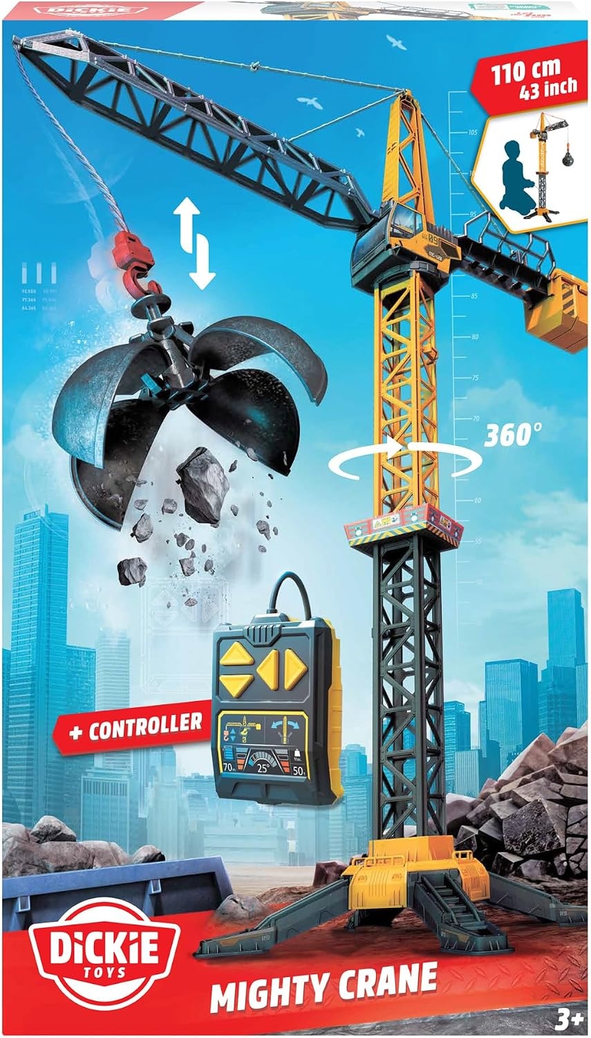 Dickie Toys Mighty Crane Speelgoedkraan - 33% Korting!